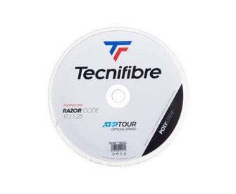 Tecnifibre Razor Code Tennis String Reel 1.25mm 17 Gauge 200m Coil - White Strings