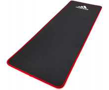 Adidas Training 10mm Exercise Floor Mat Gym Thick Yoga Fitness Judo Pilates - Black/Red