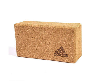 Adidas Yoga Cork Block Home Gym Fitness Exercise Pilates Tool Brick - Brown