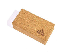 Adidas Yoga Cork Block Home Gym Fitness Exercise Pilates Tool Brick - Brown