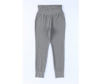 Azura Exchange Pleated Pocket Leggings Grey Sports Pants