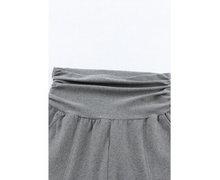 Azura Exchange Pleated Pocket Leggings Grey Sports Pants