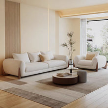 Oscar Creamy Suede Fabric Lounge