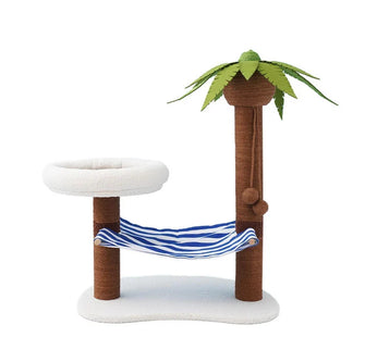 ZeZe Coconut Tree Style Cat Scratching Post With Nest